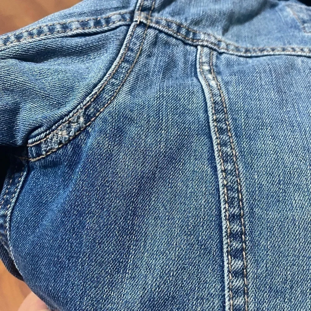 HANNA ANDERSSON and PLACE bundle of jackets fuzzy blue jean denim school size 5